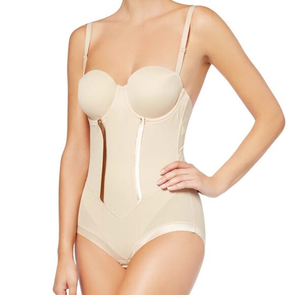 Maidenform Firm Tummy-Control Easy Up Strapless Bodysuit 1256 36DD - Picture 7 of 7
